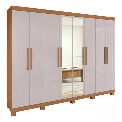 Guarda-Roupa 4 Portas com Espelho